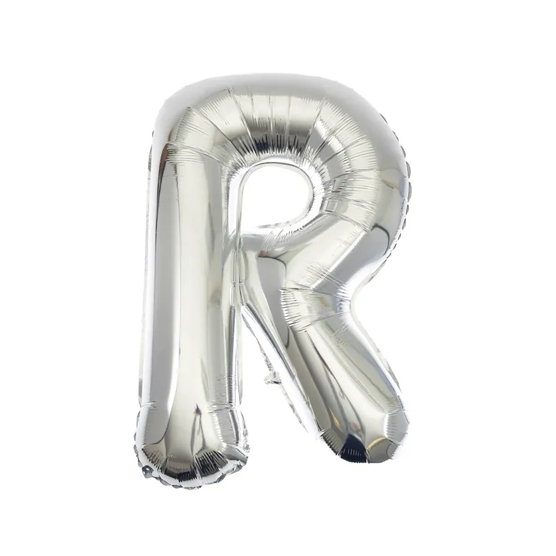 Silver Foil Letter R Balloon Best Choice