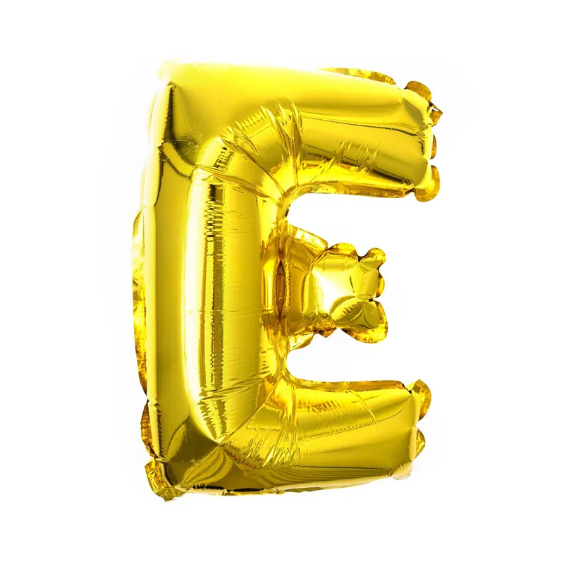 Weekend Sale Gold Foil Letter E Balloon