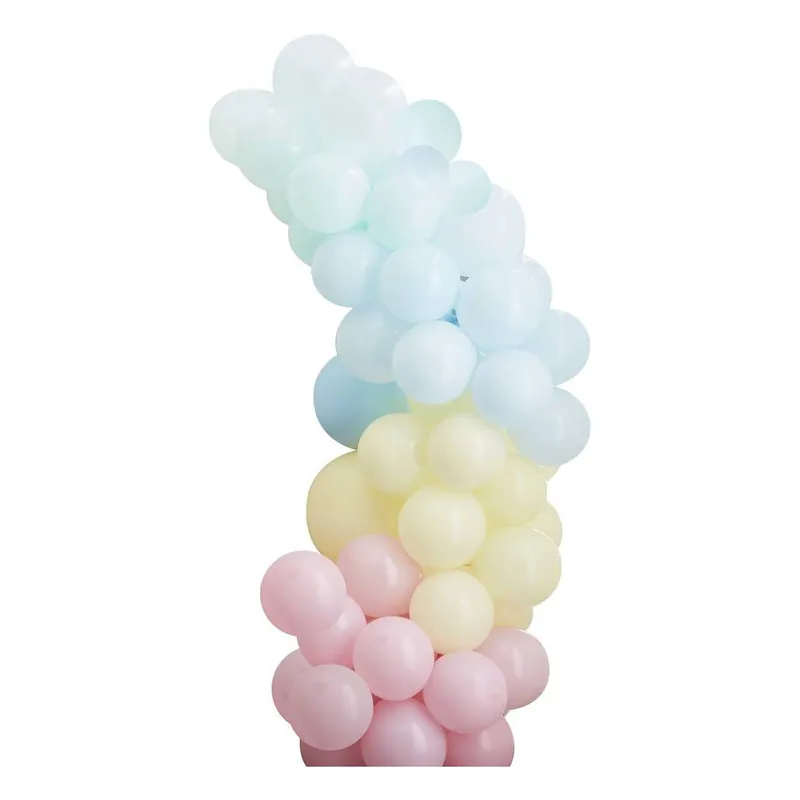 Ginger Ray Rainbow Pastel Balloon Arch Professional Grade