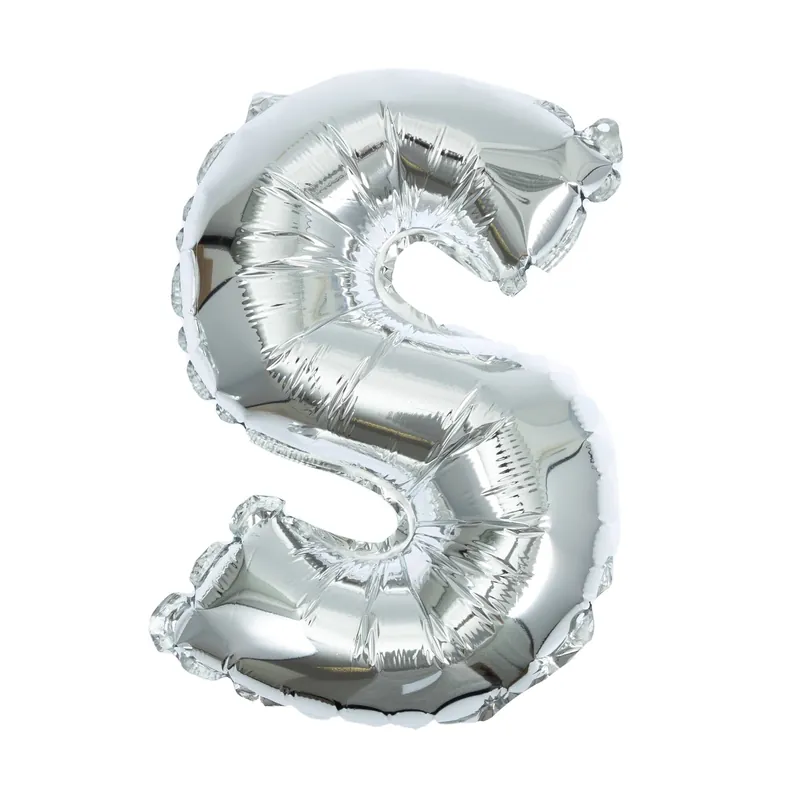 Buy Online Silver Foil Letter S Balloon