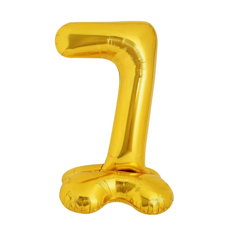 Seasonal Sale Standing Gold Number 7 Balloon 1m