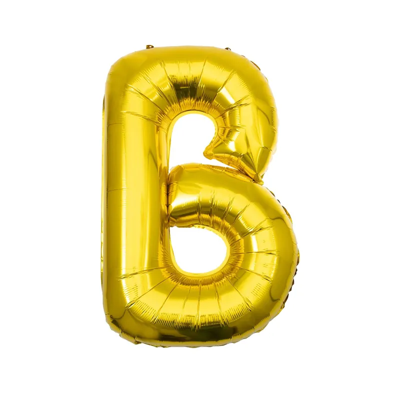 Hot Picks Extra Large Gold Foil Letter B Balloon