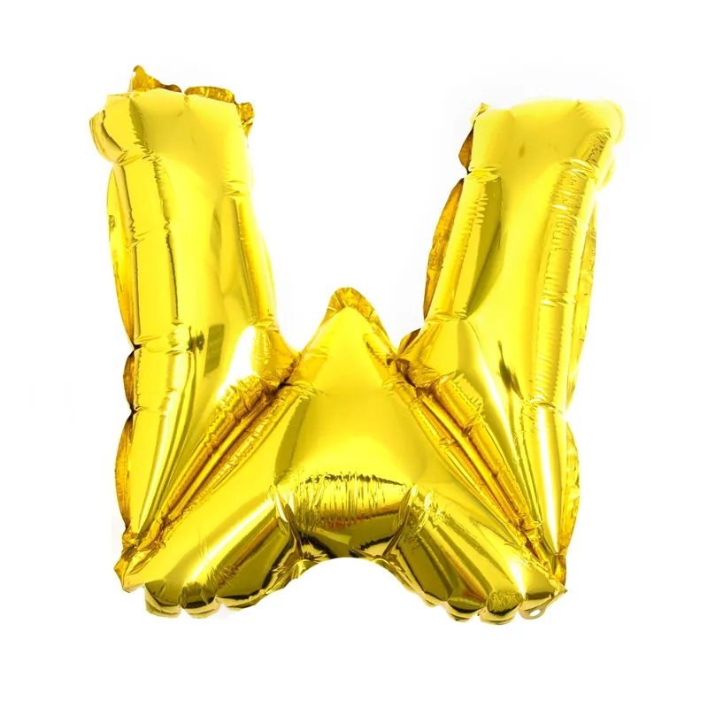 Gold Foil Letter W Balloon Fresh Stock
