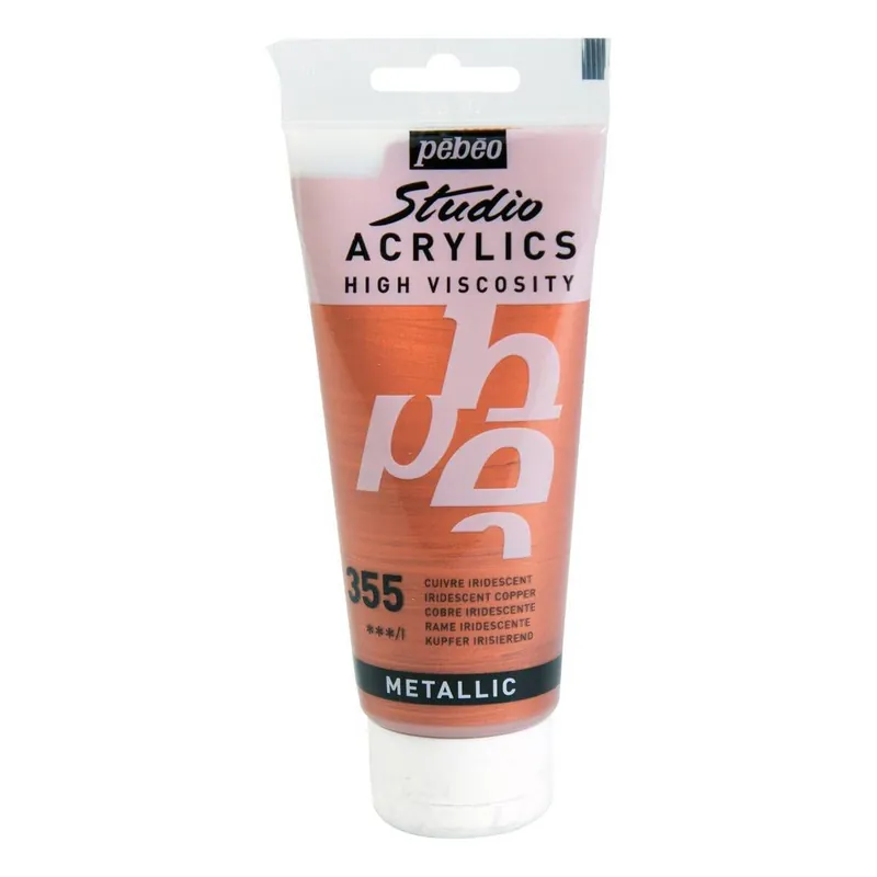 Crafted Pebeo Iridescent Copper Studio Acrylic Paint 100ml
