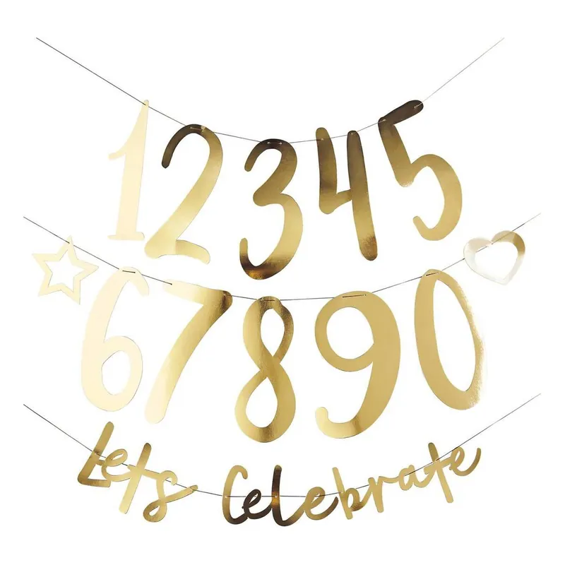 New Arrival Create Your Own Gold Banner 2m