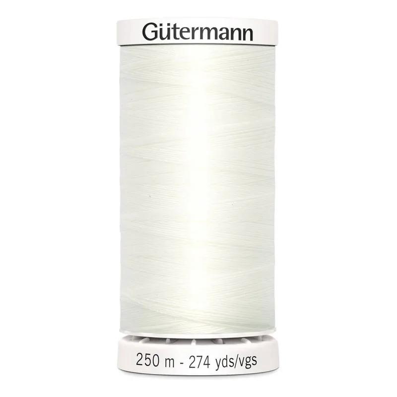Fan Favorite Gutermann White Sew All Thread 250m (111)