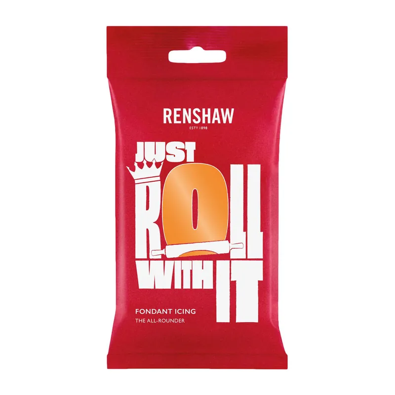 Budget Renshaw Ready To Roll Orange Icing 250g