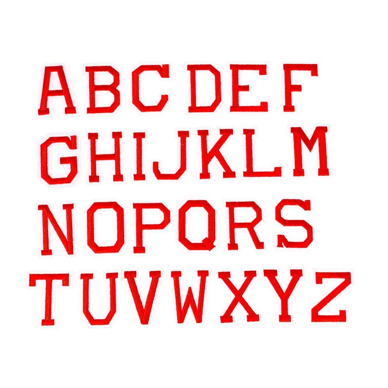 Red Alphabet Fabric Letters 26 Pack Latest