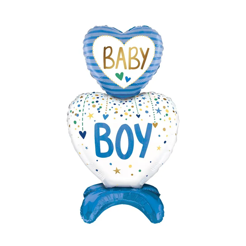Handmade Standing Baby Boy Balloon 75cm