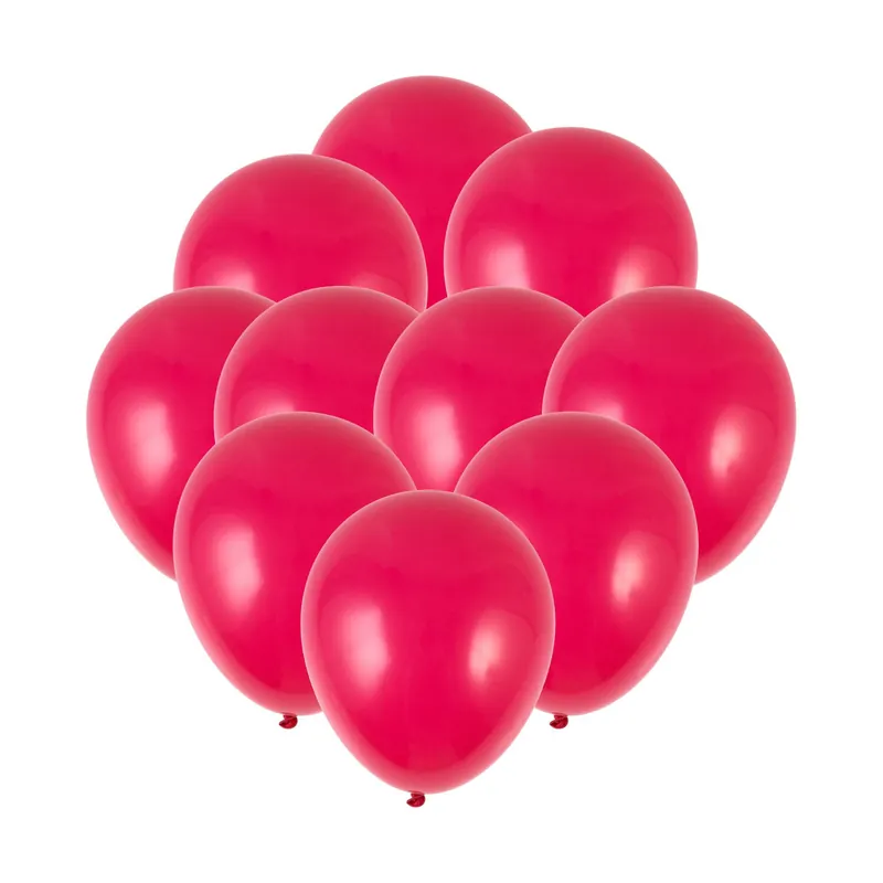 Price Cut Bright Pink Latex Balloons 10 Pack