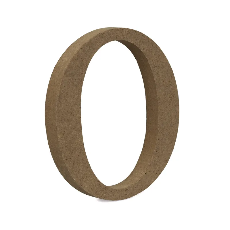 Latest MDF Wooden Letter O 8cm