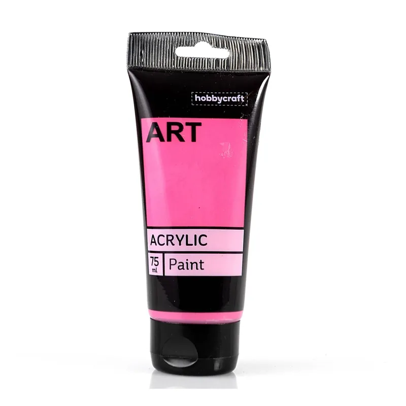 Fuchsia Art Acrylic Paint 75ml Free Delivery