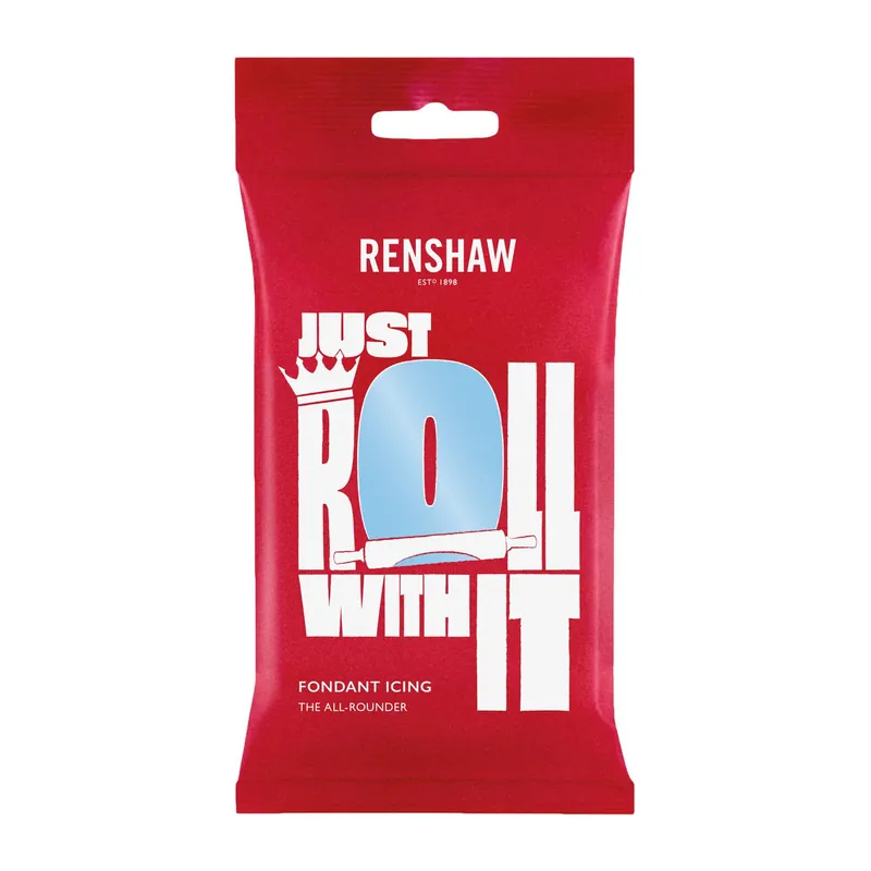 Renshaw Ready To Roll Baby Blue Icing 250g New Release