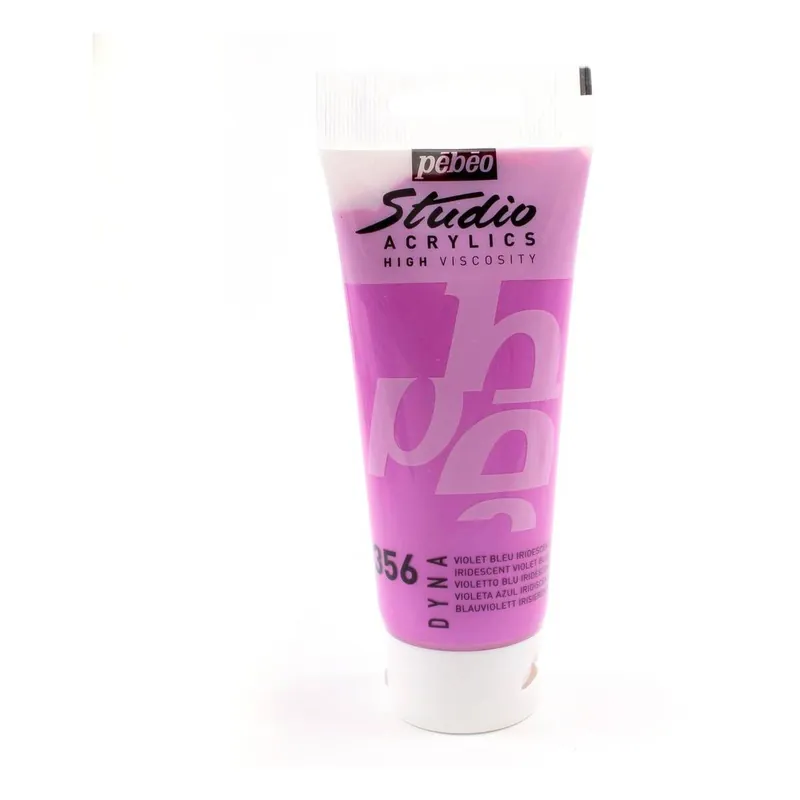 Fresh Stock Pebeo Dyna Violet Blue Studio Acrylic Paint 100ml