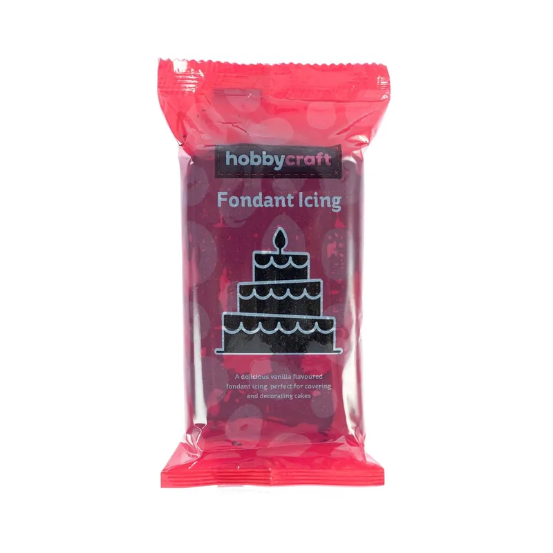 Direct From Factory Black Fondant Icing 250g