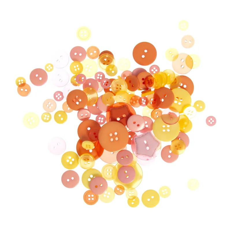 Time-Limited Yellow and Orange Buttons Pack 50g