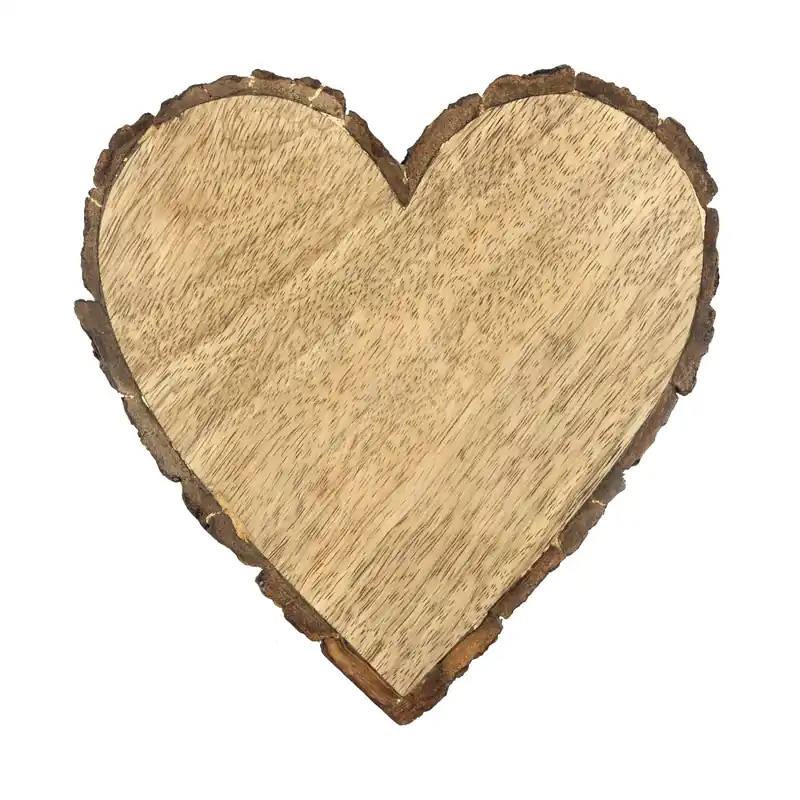 Buy Online Wooden Heart Slice 20cm