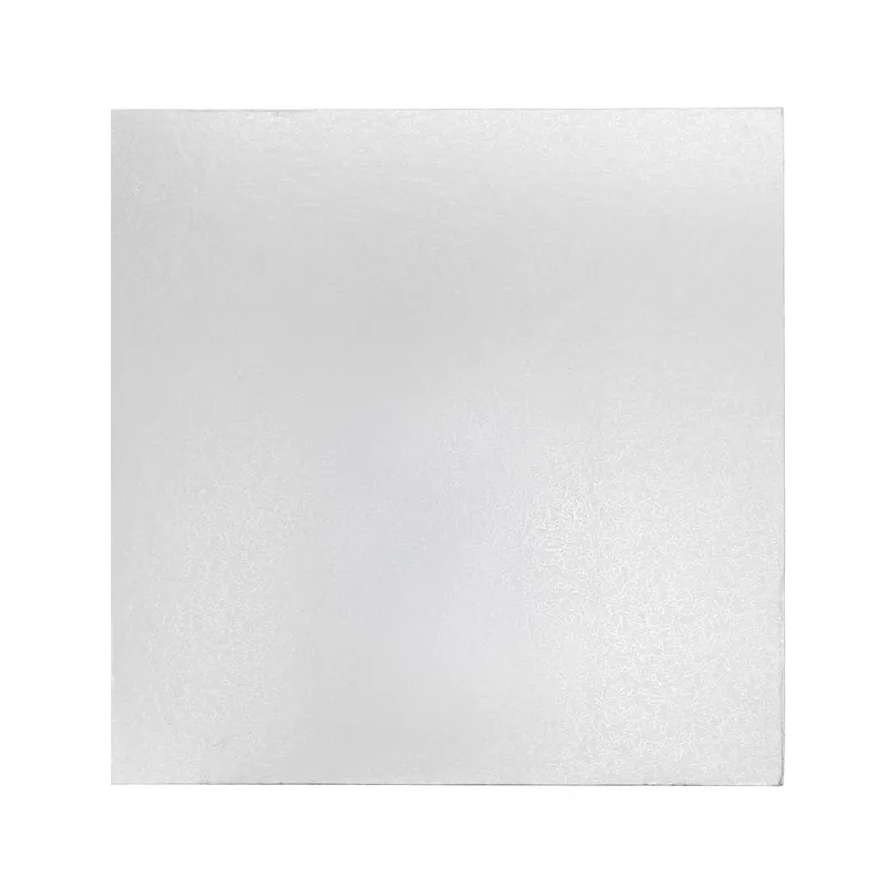 Silver Square Double Thick Card Cake Board 11 Inches Place Order
