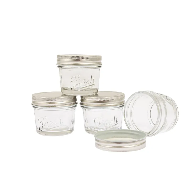 Preserving Glass Jar 113ml 4 Pack Time-Limited