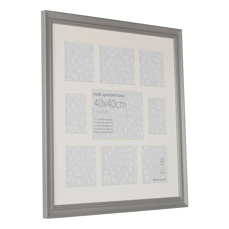 Top Pick Vintage Grey Multi-Aperture Frame 40cm x 40cm
