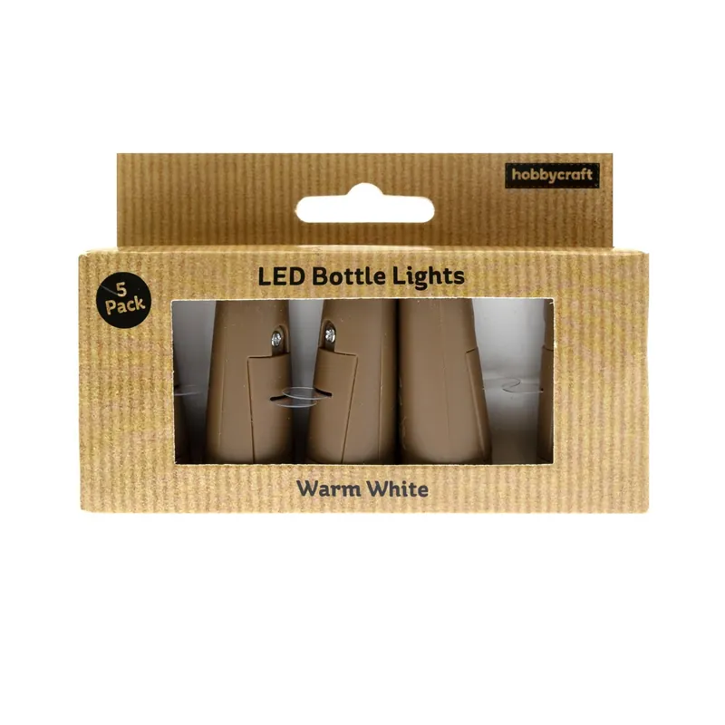 Flash Sale Warm White LED Bottle Lights 5 Pack