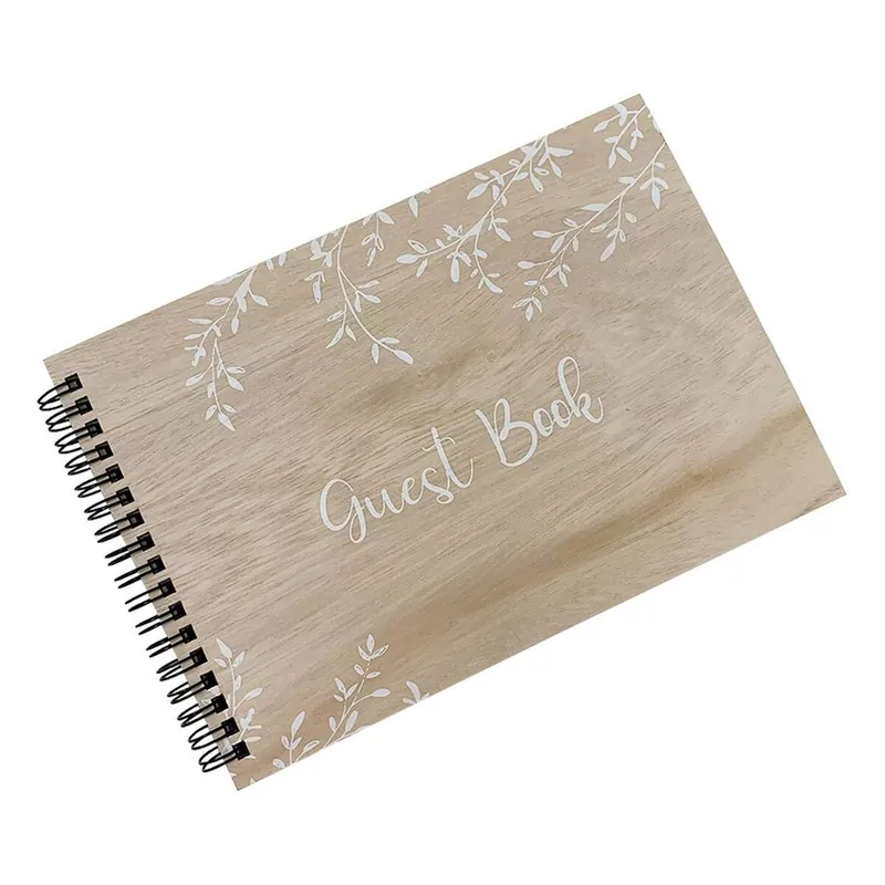 Printed Wooden Guest Book Best Choice