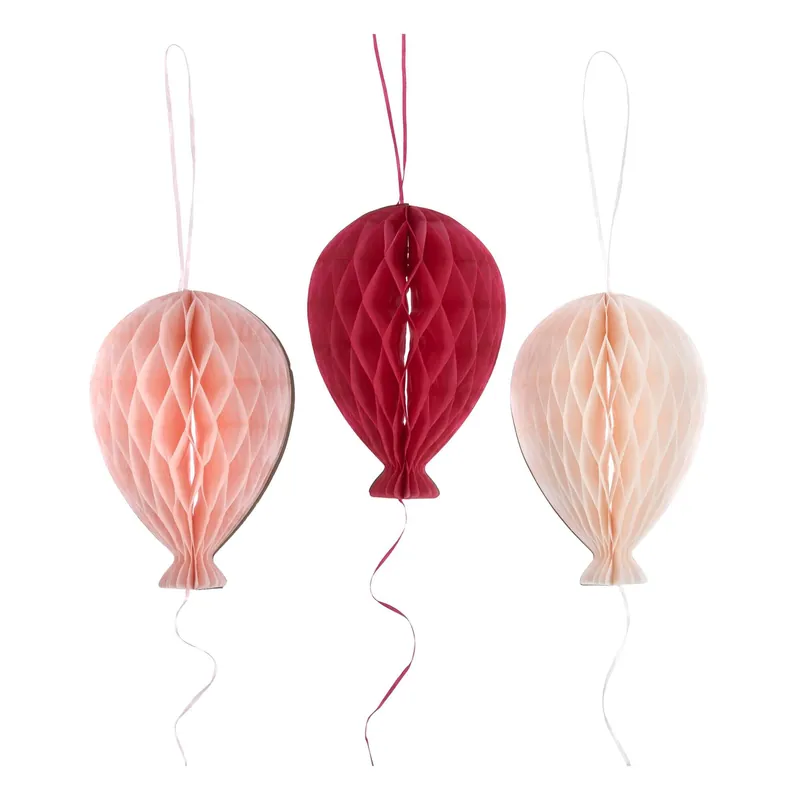 Pink Honeycomb Balloon Decorations 3 Pack Free Returns