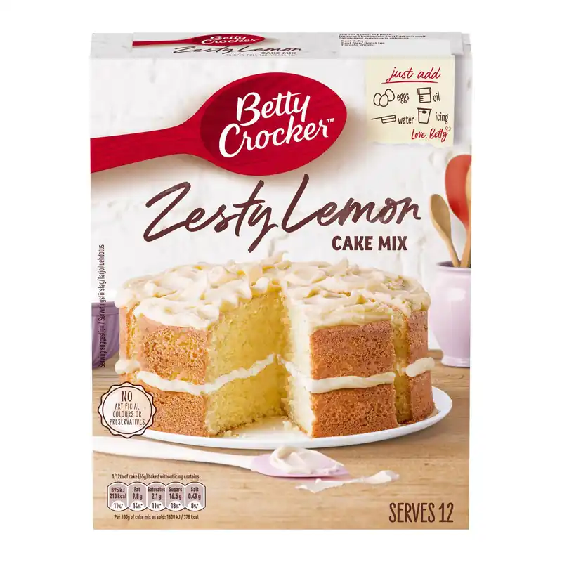 Betty Crocker Zesty Lemon Cake Mix 425g Discount