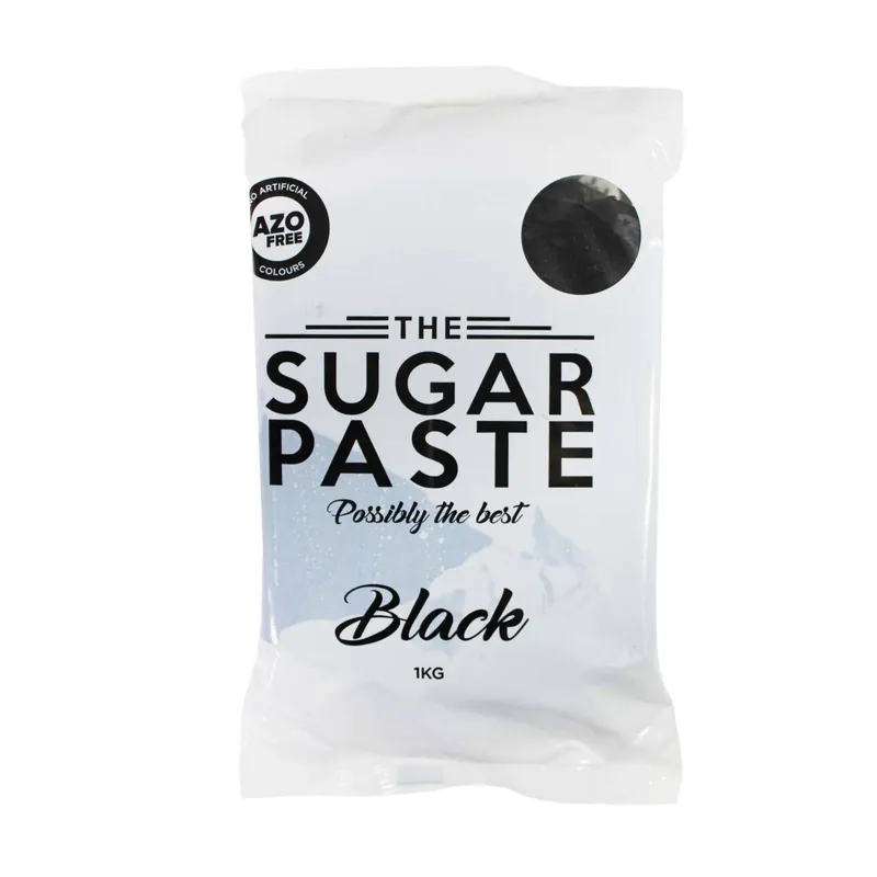 The Sugar Paste Black Sugarpaste 1kg No Minimum Order
