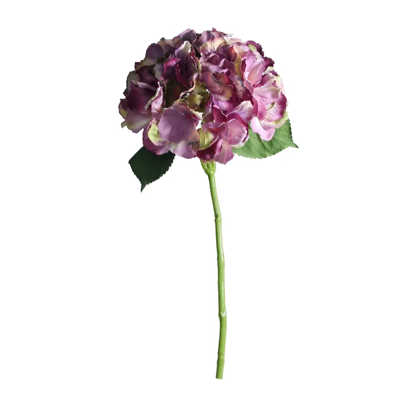 Latest Antique Short Stem Purple Hydrangea 40cm x 17cm