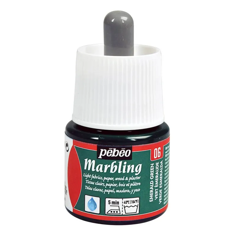 Premium Pebeo Emerald Green Marbling Ink 45ml
