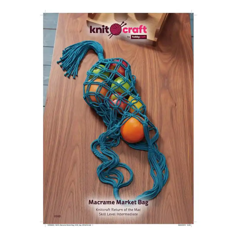 Special Offer Knitcraft Macramé Market Bag Digital Pattern 0160