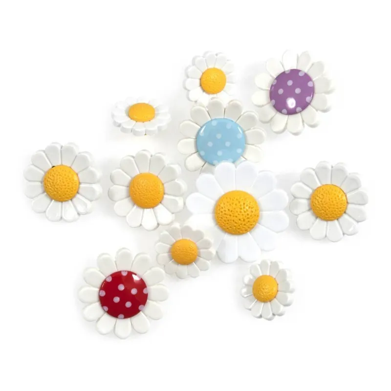 Trimits Daisy Novelty Buttons 7 Pieces In Demand