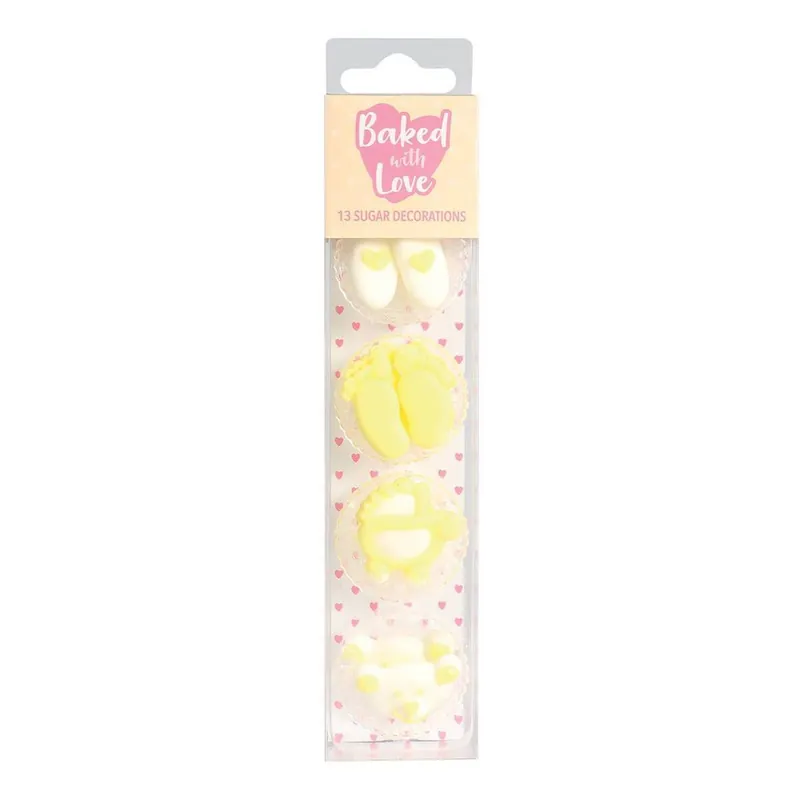 Baked With Love New Baby Sugar Toppers 13 Pack Fan Favorite