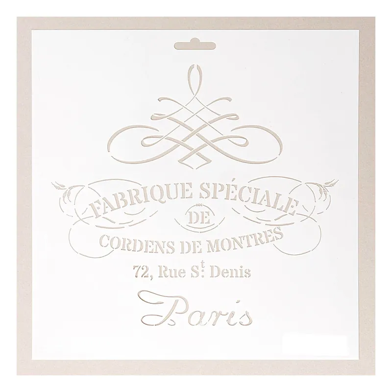 Deal Fabrique Paris Stencil 25cm x 25cm