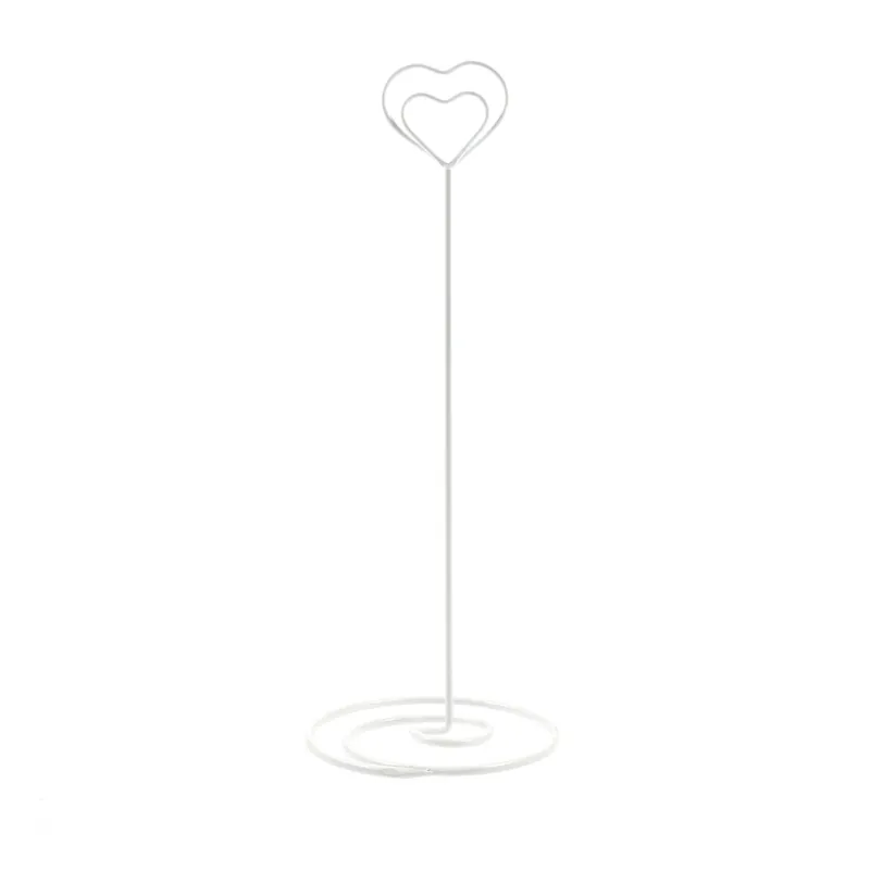 Price Cut White Heart Table Number Stand