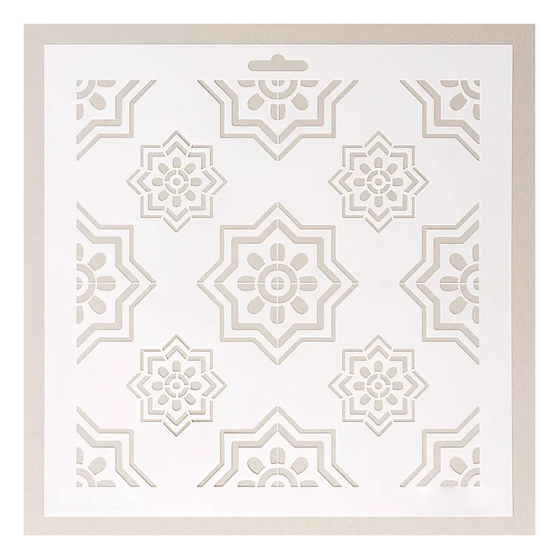 Tile Star Flower Stencil 25cm x 25cm Editor’s Pick