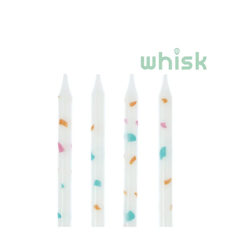 Handmade Whisk Tall Terrazzo Candles 24 Pack