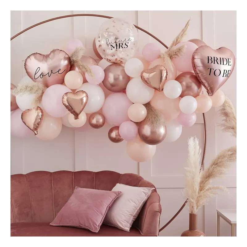 Ginger Ray Rose Gold Hen Party Balloon Arch Kit Direct From Factory