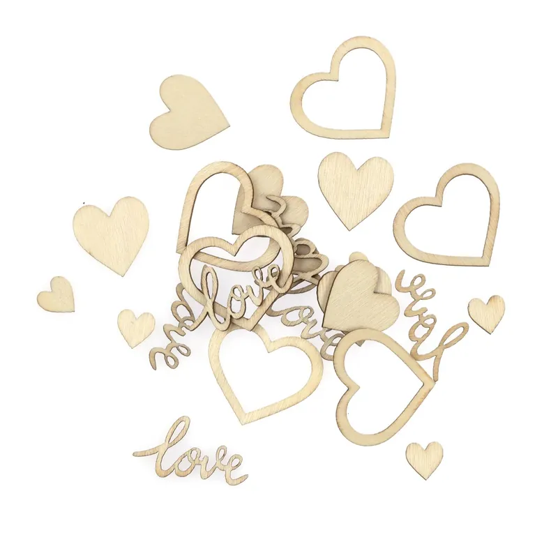 Wooden Love Confetti 24 Pieces Today Only