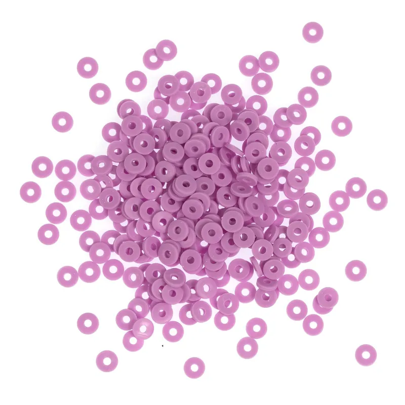 Get Yours Purple Clay Beads 6mm 12g