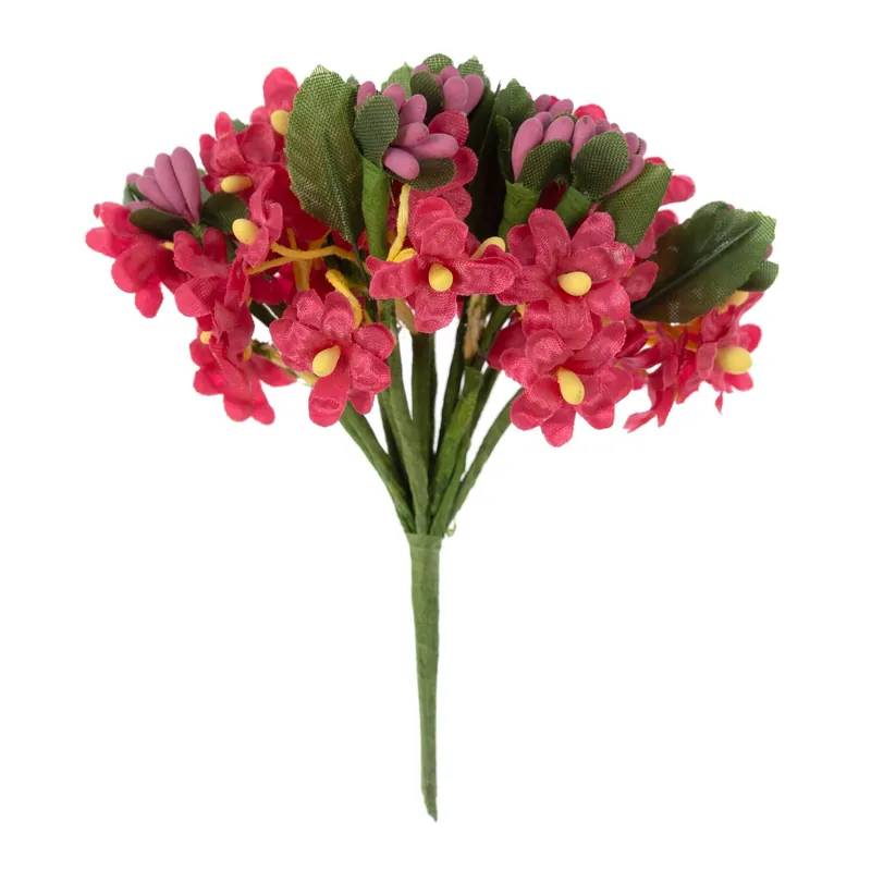Dark Pink Verbana Floral Pick 10cm Seasonal Sale