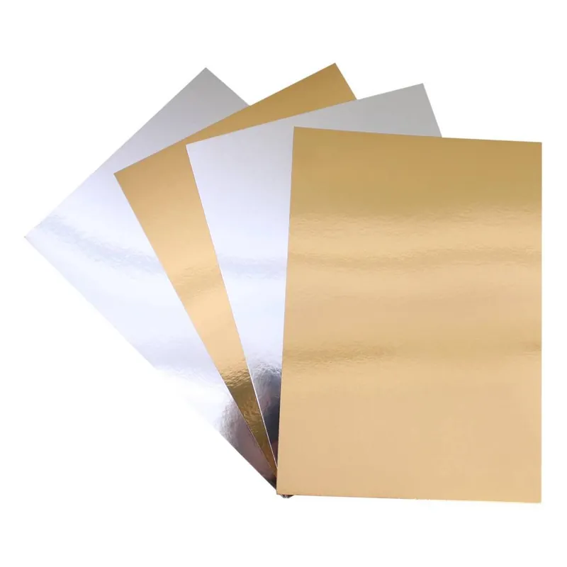 Fresh Stock Gold and Silver Metallic Card A4 4 Pack
