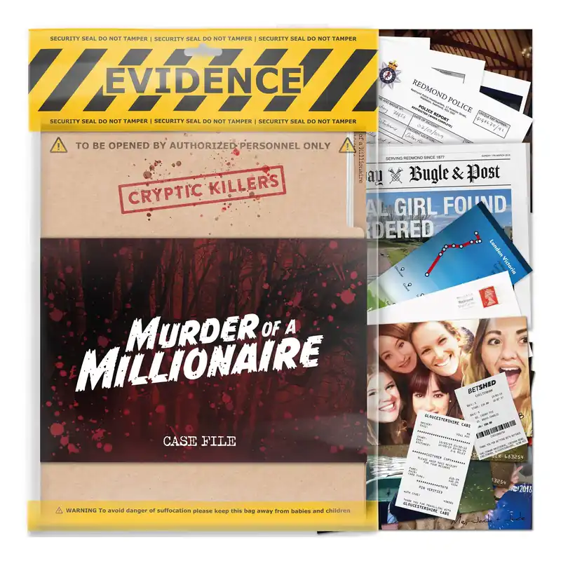 Cryptic Killers: Murder of a Millionaire Genuine