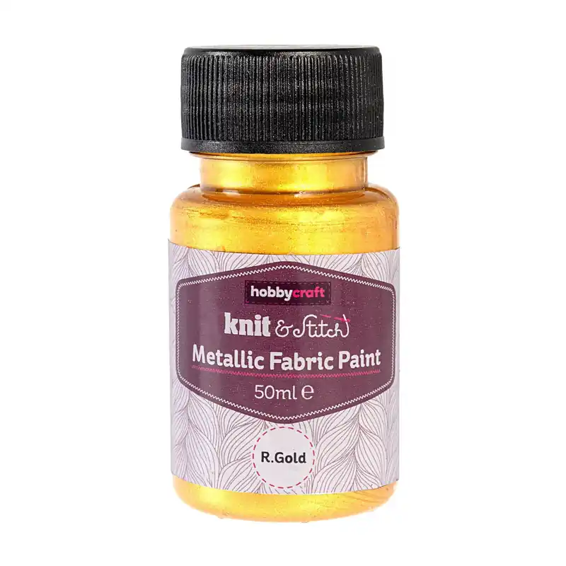 Gold Metallic Fabric Paint 50ml Editor’s Pick