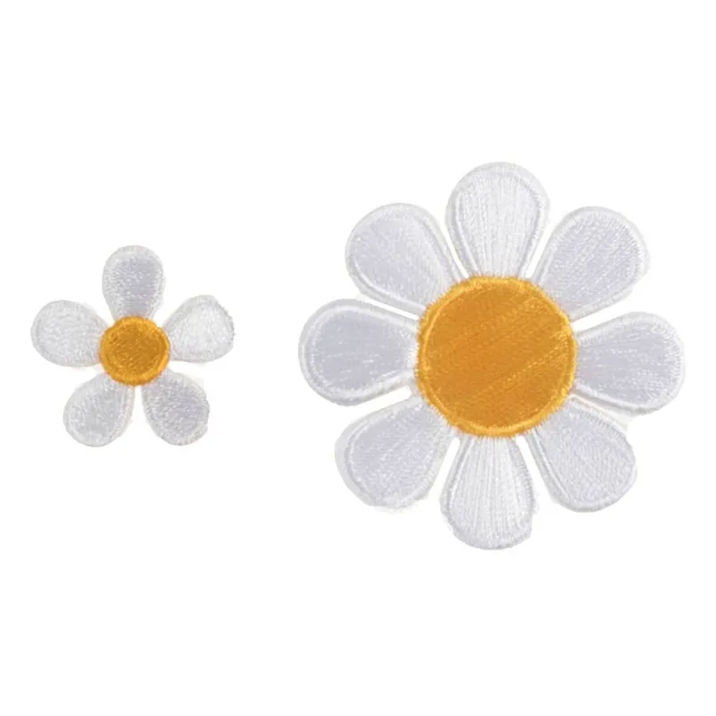 Trimits Daisy Iron-On Patches 2 Pack Worldwide Shipping