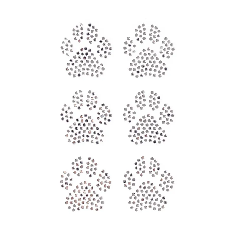 High Quality Paw Iron-On Gems 6 Pack
