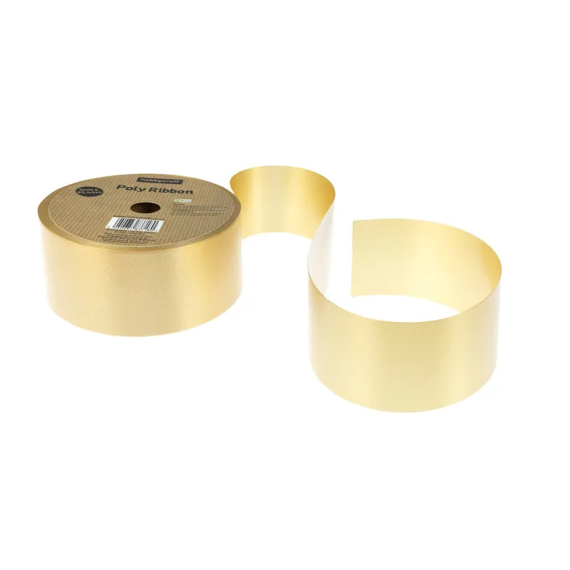 Gold Poly Ribbon 5cm x 91m Must Have