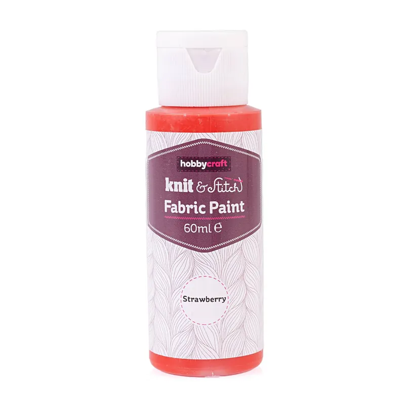 Next Day Delivery Strawberry Fabric Paint 60ml