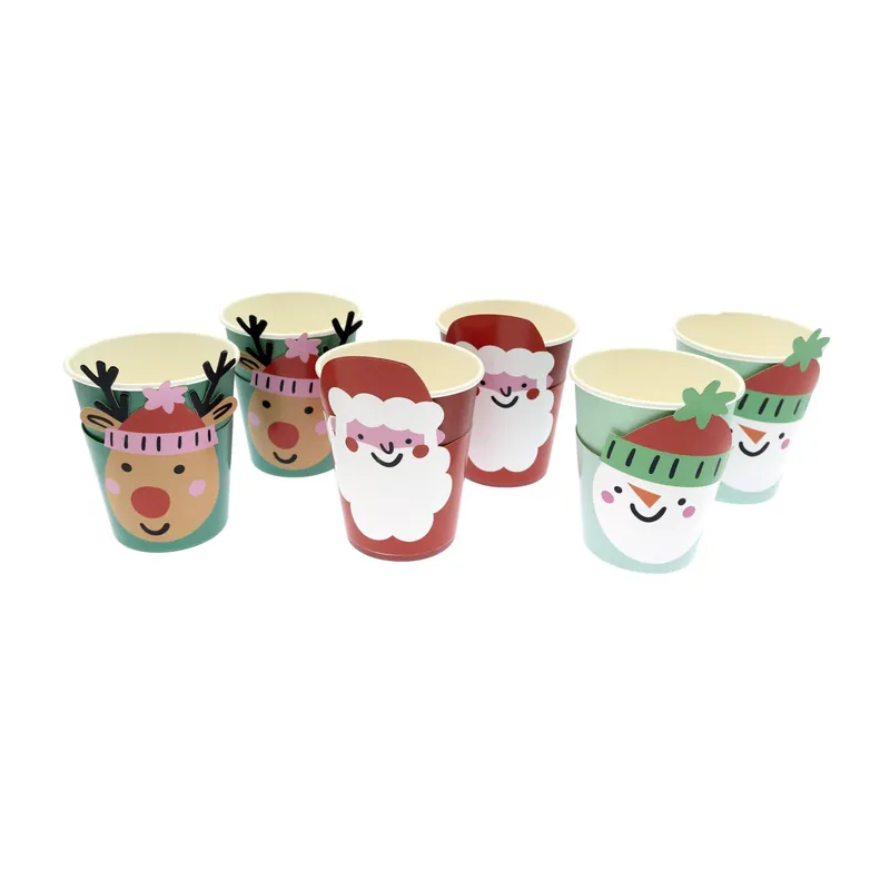 Christmas Character Cups 6 Pack Affordable